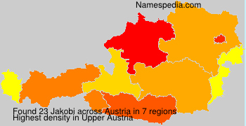 Surname Jakobi in Austria
