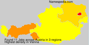 Surname Jaks in Austria