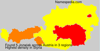 Surname Jozwiak in Austria