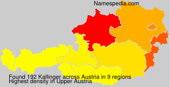 Surname Kallinger in Austria