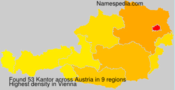 Surname Kantor in Austria