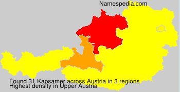 Surname Kapsamer in Austria