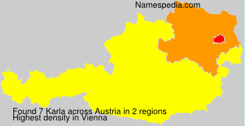 Surname Karla in Austria