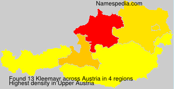 Surname Kleemayr in Austria