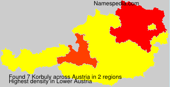 Surname Korbuly in Austria