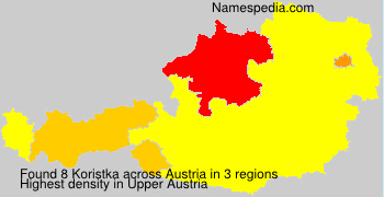 Surname Koristka in Austria