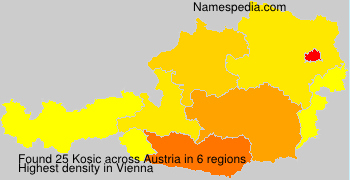 Surname Kosic in Austria