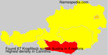 Surname Kropfitsch in Austria