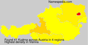 Surname Kudrna in Austria