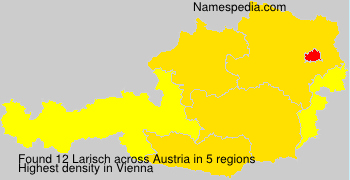 Surname Larisch in Austria