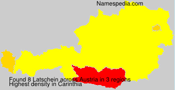 Surname Latschein in Austria
