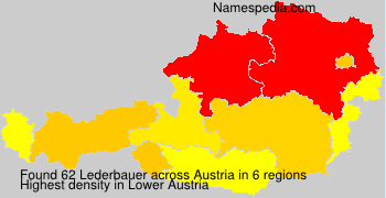 Surname Lederbauer in Austria
