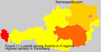 Surname Lunardi in Austria