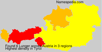 Surname Lunger in Austria