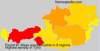 Surname Maas in Austria