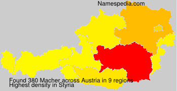 Surname Macher in Austria