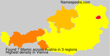 Surname Mamic in Austria