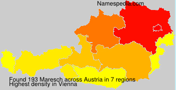 Surname Maresch in Austria
