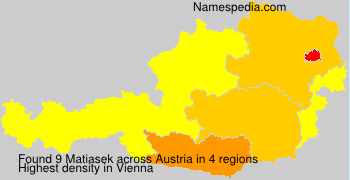 Surname Matiasek in Austria