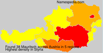 Surname Mauritsch in Austria
