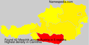 Surname Meschik in Austria