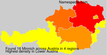 Surname Minnich in Austria
