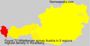 Surname Mittelberger in Austria