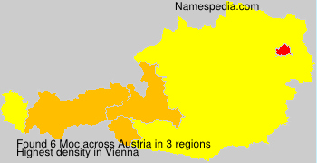Surname Moc in Austria