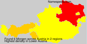 Surname Morgen in Austria
