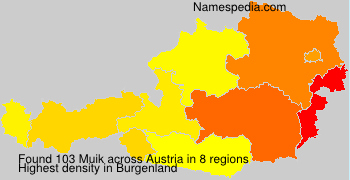 Surname Muik in Austria