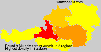 Surname Mujanic in Austria