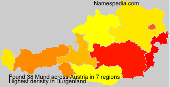 Surname Mund in Austria