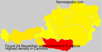 Surname Neuwirther in Austria