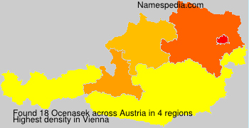 Surname Ocenasek in Austria