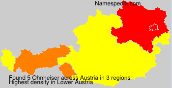 Surname Ohnheiser in Austria