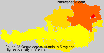 Surname Ondra in Austria