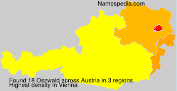 Surname Oszwald in Austria