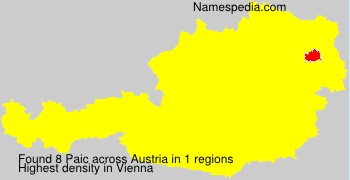 Surname Paic in Austria