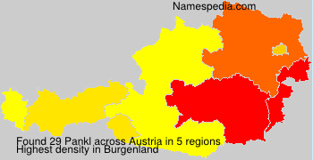 Surname Pankl in Austria