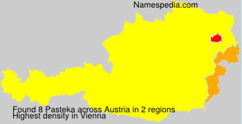 Surname Pasteka in Austria