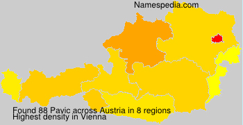 Surname Pavic in Austria