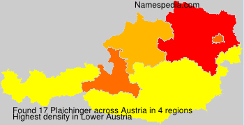 Surname Plaichinger in Austria