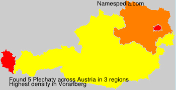 Surname Plechaty in Austria