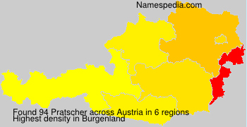 Surname Pratscher in Austria