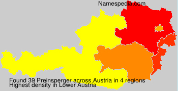 Surname Preinsperger in Austria