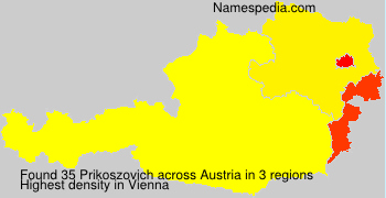 Surname Prikoszovich in Austria