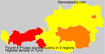 Surname Prusac in Austria