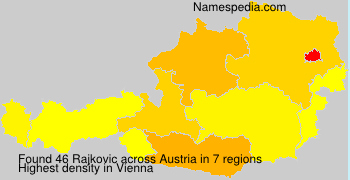 Surname Rajkovic in Austria