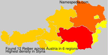 Surname Reiber in Austria
