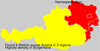 Surname Rettich in Austria